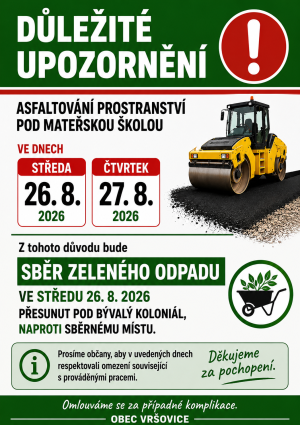 Svěr zeleného odpadu - změna 1